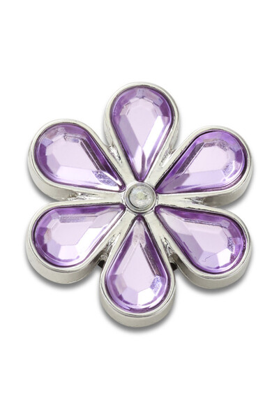 Crocs Jibbitz Μωβ Μαργαρίτα με Φωτεινή Όψη