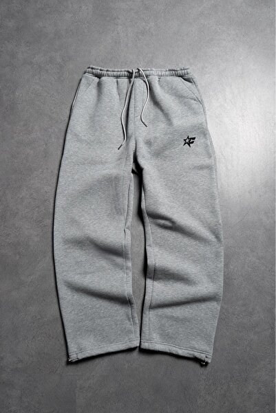 Crupt Studio Crupt Black Nova Grey Men's Sweatpants with Stoppers