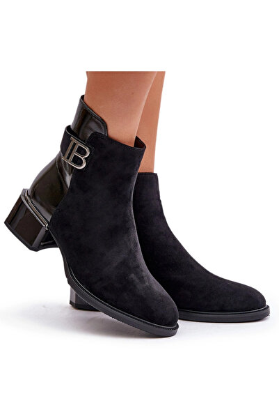 S.BARSKI Elegant Ankle Boots With Heels Insulated MR880-040 Black 37