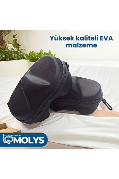 MOLYS Dalış Maskesi Koruma Kutusu – Çok Sağlam, Darbe Dayanıklı, EVA Malzeme