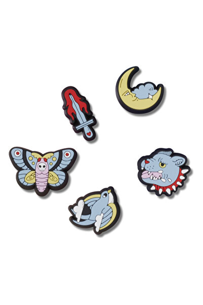 Crocs Jibbitz Tattooed Retro 5 Pack