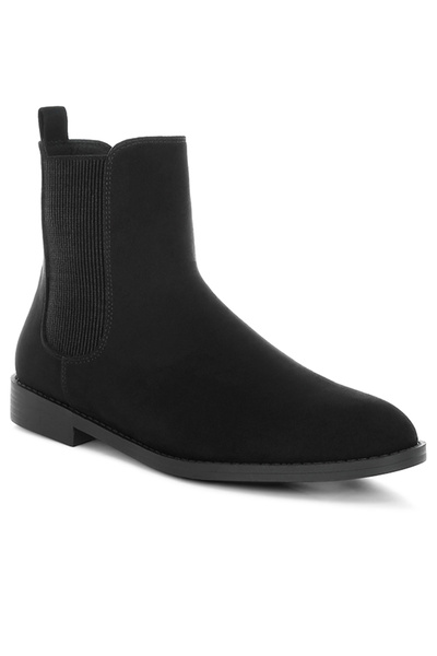 london Rag Women's Low Block Heel Chelsea Boots In Black