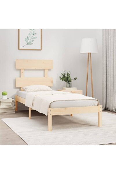 Concept Μικρό σκελετό κρεβατιού Μονό 2FT6, 75x190 εκ., μασίφ ξύλο