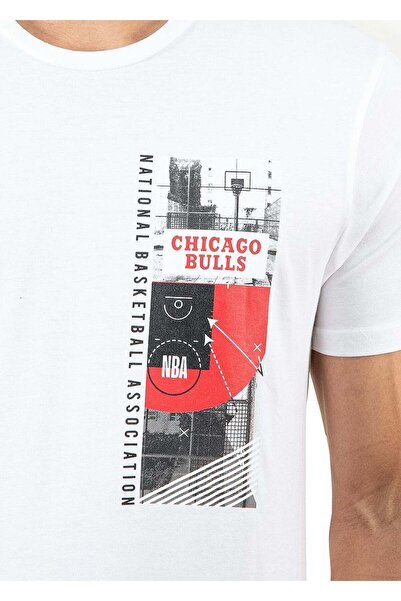 NEW ERA NBA Chicago Bulls White T-Shirt