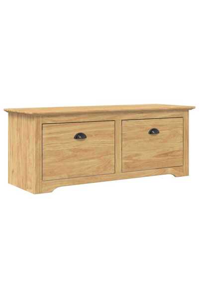 vidaxl Bancă de hol BODO Maro miere 118 x 40 x 50 cm Lemn compozit