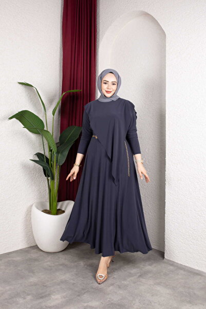 MODAMÜNASİP Asymmetrical Sandy Skirt Set