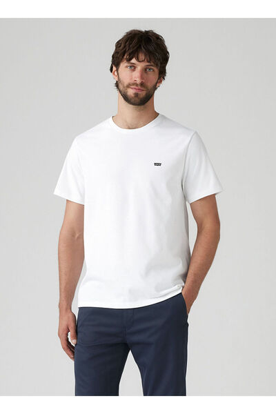 Levi's Ss Original Hm Coolma Men's White Crew Neck T-Shirt 008Bt-0003