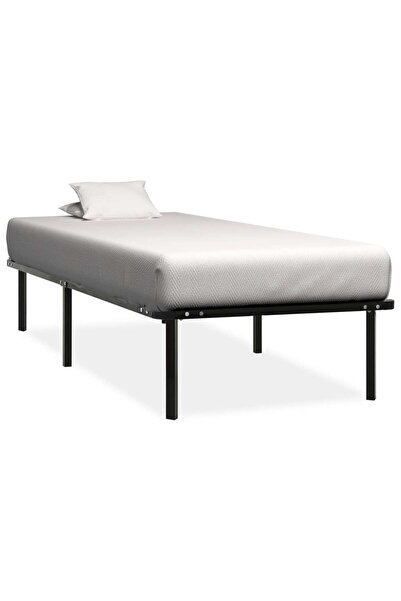 Concept Σκελετός κρεβατιού, μαύρος, 100 x 200 εκ., μεταλλικός