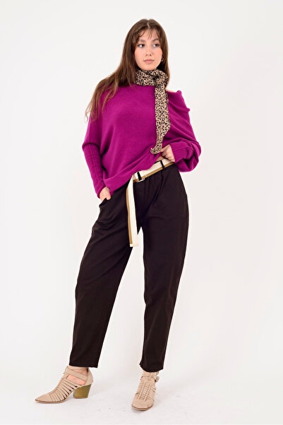 Park Moda 242979 Belt Detailed Gabardine Pants
