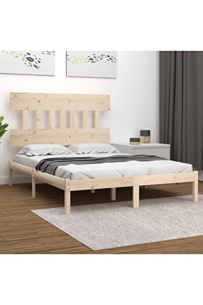 Concept Cadru de pat mic dublu 4FT, 120x190 cm, lemn masiv