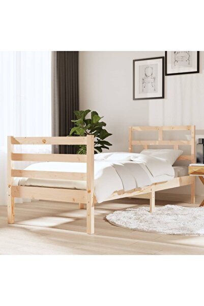 Concept Μικρό Μονό κρεβάτι 2FT6, 75x190 εκ., μασίφ ξύλο