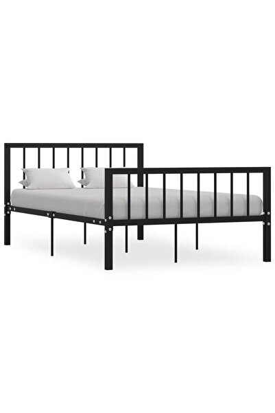 Concept Σκελετός κρεβατιού, μαύρος, 120 x 200 εκ., μεταλλικός