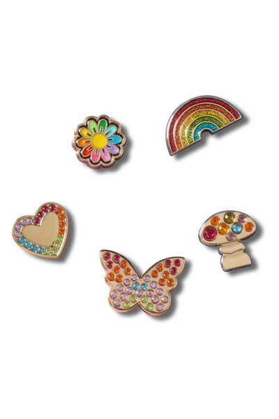 Crocs Jibbitz Rainbow Elevated Festival 5 Pack