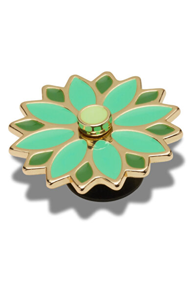 Crocs Jibbitz Green Spinner Flower