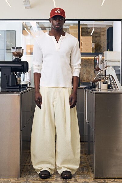 Bershka Pileli barrel fit jean