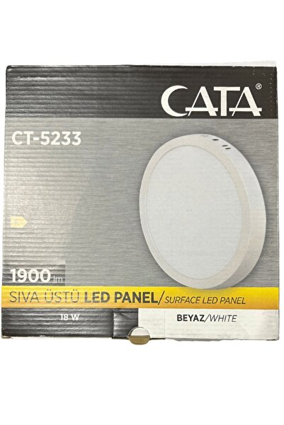 buççin online mağaza CT-5233 18W 6400K (Beyaz Işık) Sıva Üstü Led Panel