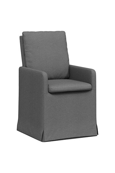 vidaxl Dining chairs 2 pcs Dark grey 57 x 67 x 98 cm fabric