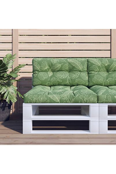 Concept Μαξιλάρια καναπέ από παλέτα, 2 τεμ., Υφαντό με σχέδιο σε φύλλα