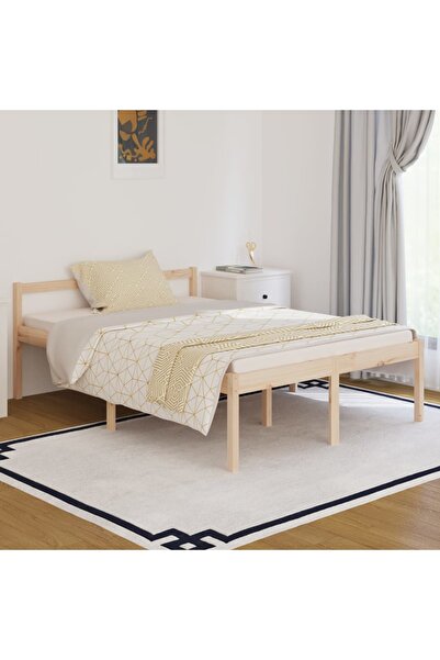 Concept Σκελετός Διπλό κρεβατιού 4FT6, 135x190 εκ., μασίφ ξύλο πεύκου