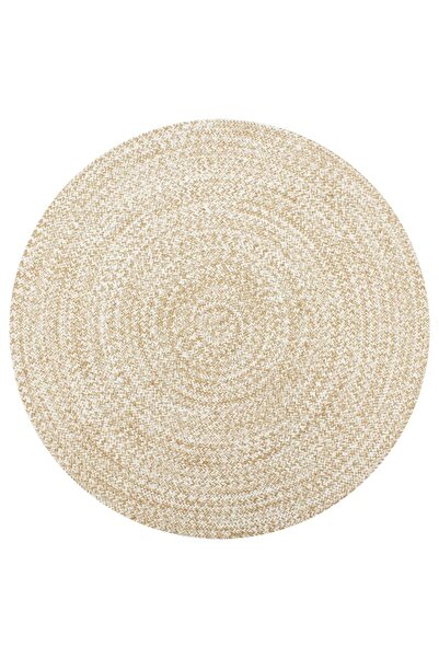 Concept Χειροποίητο Χαλί , λευκό και, 90 εκ., από γιούτα