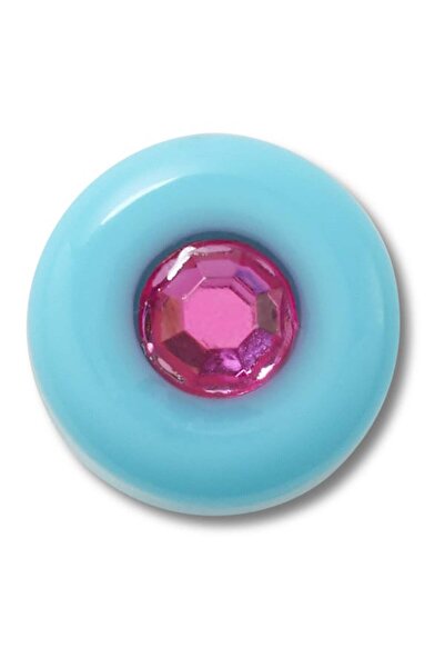 Crocs Jibbitz Teal Circle Gem