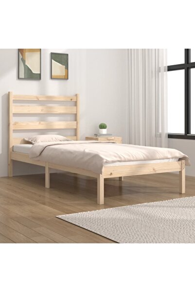 Concept Cadru de pat Single 3FT, 90x190 cm, lemn masiv de pin