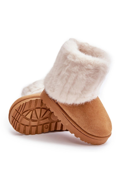 BOTO Children's Snow Boots With Fur Camel Crisie 36