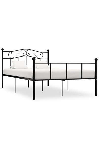 Concept Σκελετός κρεβατιού, μαύρος, 160 x 200 εκ., μεταλλικός