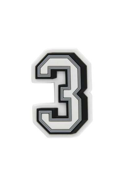 Crocs Jibbitz B&W Number 3