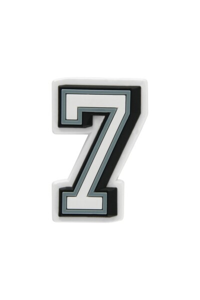 Crocs Jibbitz B&W Number 7