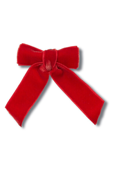 Crocs Jibbitz Red Velvet Bow