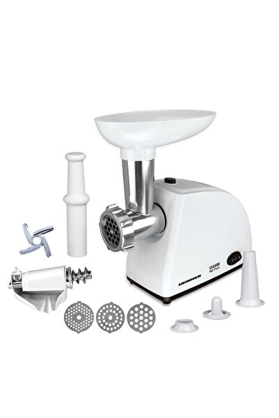 Heinner Mașină de tocat carne MG-W1200R, 1360W, 1.5 kg/min, accesoriu pentru roșii, accesoriu pentru cârnați, inox