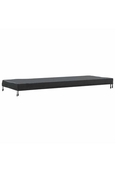 vidaxl Copertă pentru masă Simplu Negru 102 x 202 x 15 cm țesătură