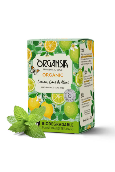 ORGANSIA - Organic tea with lemon, lime and mint, 18 bags