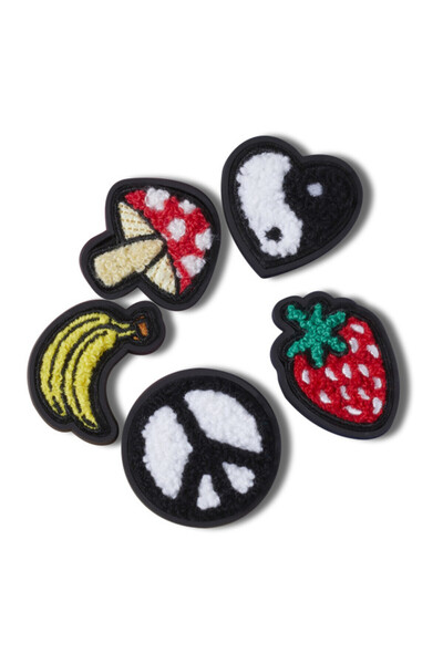 Crocs Jibbitz Peace & Love Tufted Patch 5 τεμάχια