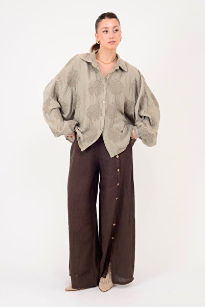 Park Moda 9320 PANTALONI CU DETALII CU NASTURI in