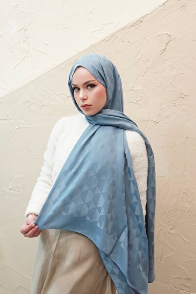 efdal şal eşarp Dama Pattern Modal Jacquard Shawl