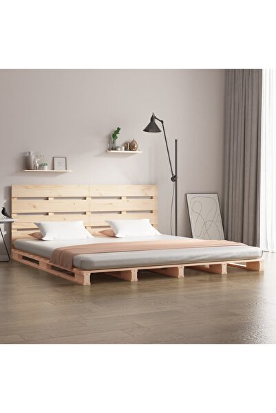 Concept Σκελετός Διπλό κρεβατιού 4FT6, 135x190 εκ., μασίφ ξύλο πεύκου