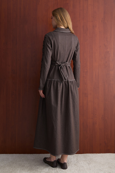 Melike Tatar Rochie cu fermoar denim 32-2763