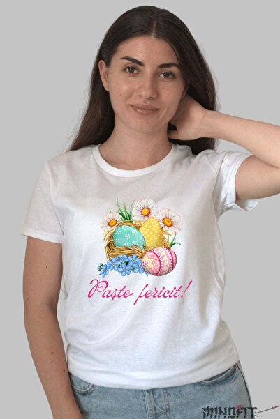 GILDAN Happy Easter T-shirt Flowers And Eggs In Basket