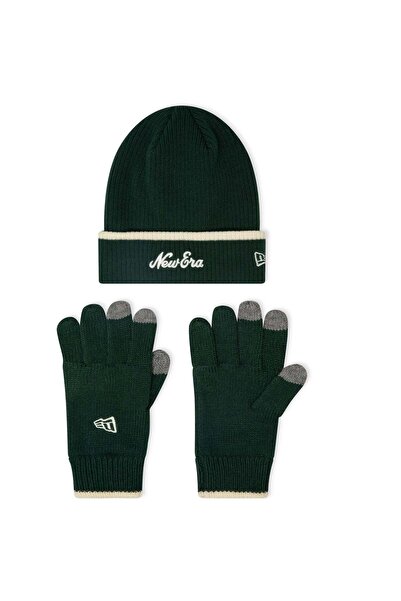 NEW ERA Set of gloves and hat