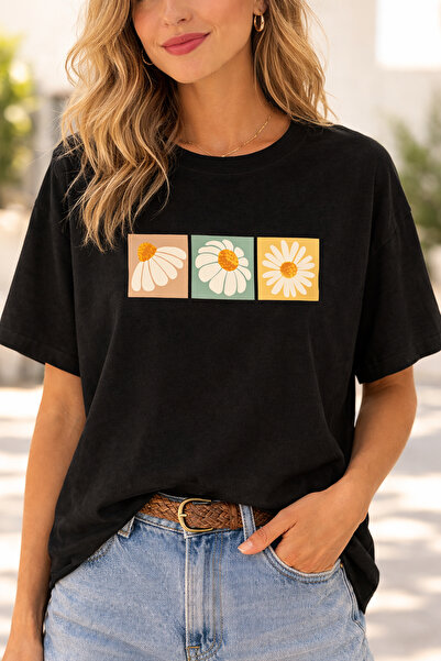 ArtYus Μπλουζάκι Three Papatya Graphic με τύπωμα Unisex oversized – Μπλουζάκι...