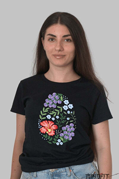 GILDAN Tricou Floral Armonie In Stil Si Natura