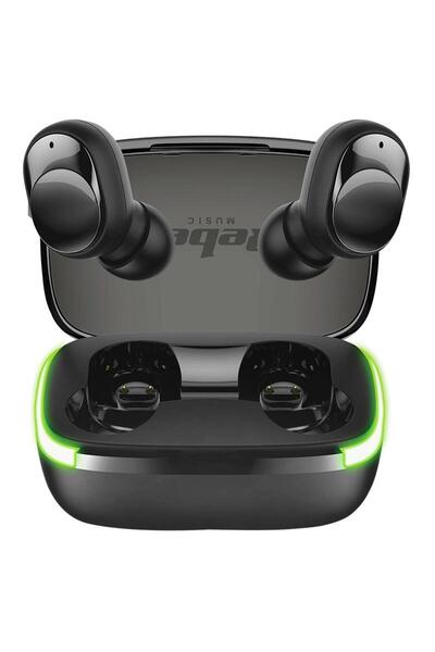 Rebel Căști intraauriculare wireless TWS-Y60, Bluetooth 5.3, negre