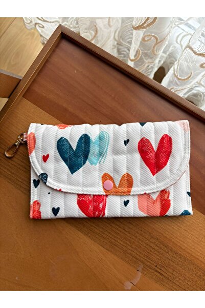 HelloPunch&Bags KALPLİ Bez Cüzdan Telefon Bölmeli – DESENLİ El Yapımı, Fermua...