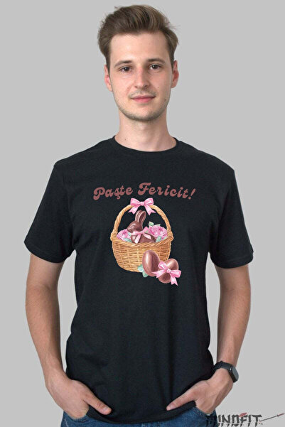 GILDAN Tricou Paste Fericit Iepuras Din Ciocolata