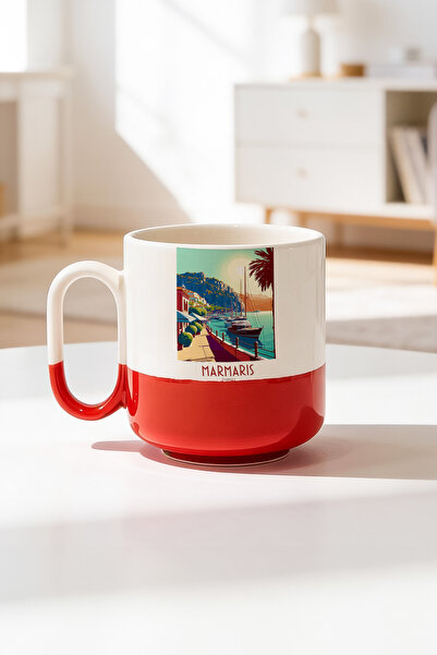 BB TRADE Marmaris Designed Ceramic Printed Pro Mug 330ml