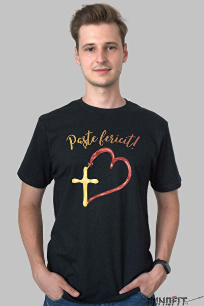 GILDAN Tricou Paste Fericit Inima Si Cruce