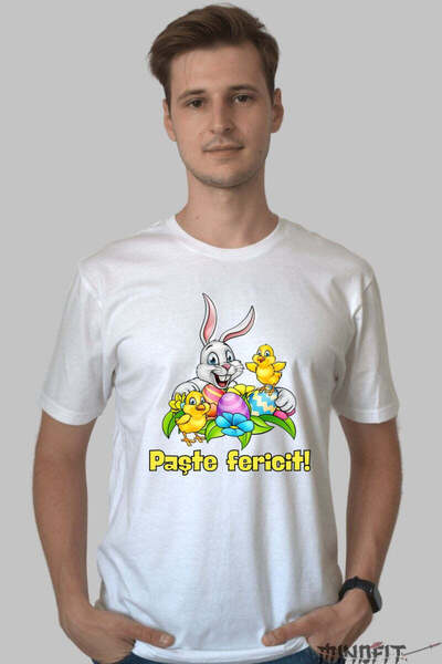 GILDAN Happy Easter T-shirt Bunny and Chicks