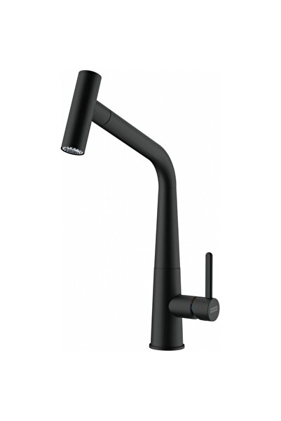 Franke Icon Pull-Out Double Jet Black Matt Faucet, Single Handle
